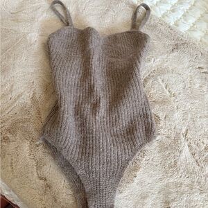 Zara Cozy Brown body suit